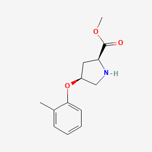 Methyl (2S,4S)-4-(2-methylphenoxy)-2-pyrrolidinecarboxylate