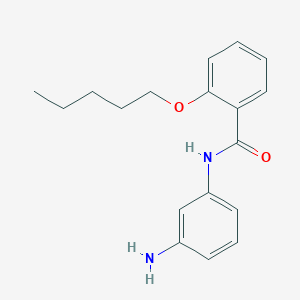 molecular formula C18H22N2O2 B1384913 N-(3-氨基苯基)-2-(戊氧基)苯甲酰胺 CAS No. 1020722-53-5