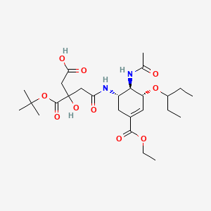 molecular formula C26H42N2O10 B13849136 Oseltamivir Citric Acid Adduct tert-Butyl Ester 