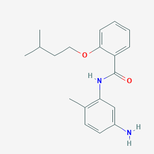 molecular formula C19H24N2O2 B1384916 N-(5-氨基-2-甲基苯基)-2-(异戊氧基)-苯甲酰胺 CAS No. 1020723-81-2