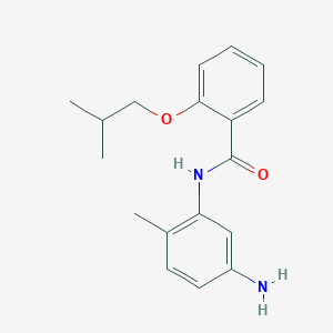 molecular formula C18H22N2O2 B1384917 N-(5-Amino-2-methylphenyl)-2-isobutoxybenzamide CAS No. 1020723-87-8