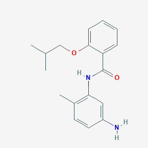 molecular formula C18H22N2O2 B1384917 N-(5-アミノ-2-メチルフェニル)-2-イソブトキシベンズアミド CAS No. 1020723-87-8