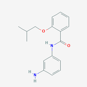 molecular formula C17H20N2O2 B1384918 N-(3-Aminophenyl)-2-isobutoxybenzamide CAS No. 1020722-51-3