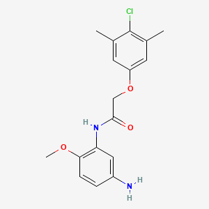 molecular formula C17H19ClN2O3 B1384919 N-(5-氨基-2-甲氧基苯基)-2-(4-氯-3,5-二甲基苯氧基)乙酰胺 CAS No. 1020054-26-5