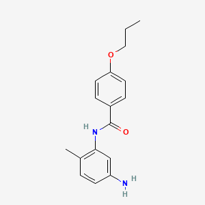 molecular formula C17H20N2O2 B1384920 N-(5-氨基-2-甲基苯基)-4-丙氧基苯甲酰胺 CAS No. 1020723-72-1