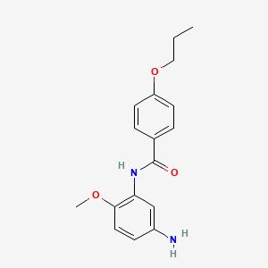 molecular formula C17H20N2O3 B1384921 N-(5-氨基-2-甲氧基苯基)-4-丙氧基苯甲酰胺 CAS No. 1020055-39-3