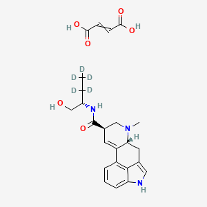 molecular formula C24H29N3O6 B13849231 (6aR,9R)-7-methyl-N-[(2S)-3,3,4,4,4-pentadeuterio-1-hydroxybutan-2-yl]-6,6a,8,9-tetrahydro-4H-indolo[4,3-fg]quinoline-9-carboxamide;but-2-enedioic acid 