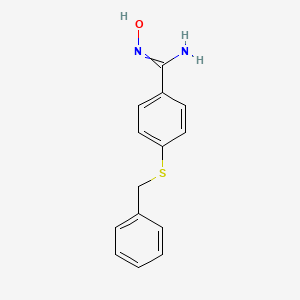 4-benzylsulfanyl-N'-hydroxybenzenecarboximidamide