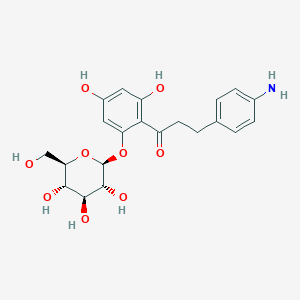 3-(4-aminophenyl)-1-[2,4-dihydroxy-6-[(2S,3R,4S,5S,6R)-3,4,5-trihydroxy-6-(hydroxymethyl)oxan-2-yl]oxyphenyl]propan-1-one