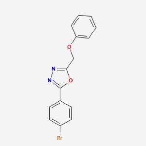 2-(4-Bromophenyl)-5-(phenoxymethyl)-1,3,4-oxadiazole