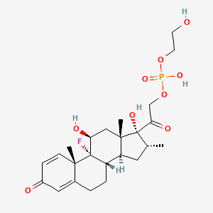 molecular formula C24H34FO9P B13849266 Dexamethasone 21-[O'-(2-Hydroxyethyl)]phosphate Ester 