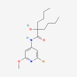 N-(2-bromo-6-methoxypyridin-4-yl)-2-butyl-2-hydroxyhexanamide