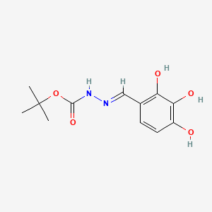 tert-butyl N-[(E)-(2,3,4-trihydroxyphenyl)methylideneamino]carbamate