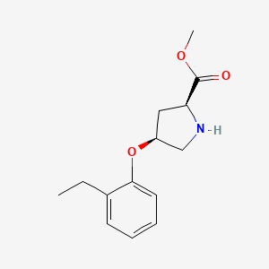 Methyl (2S,4S)-4-(2-ethylphenoxy)-2-pyrrolidinecarboxylate