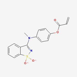 [4-[(1,1-Dioxido-1,2-benzothiazol-3-yl)-methylamino]phenyl] prop-2-enoate