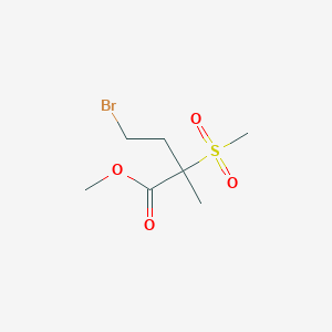 Methyl 4-bromo-2-methyl-2-(methylsulfonyl)butanoate