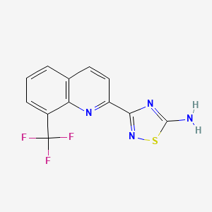 3-(8-(Trifluoromethyl)quinolin-2-yl)-1,2,4-thiadiazol-5-amine