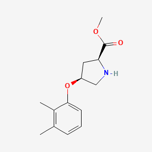 Methyl (2S,4S)-4-(2,3-dimethylphenoxy)-2-pyrrolidinecarboxylate