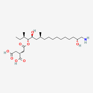 (2R)-2-[2-[(3R,4R,5S,7S,16R)-17-amino-5,16-dihydroxy-3,7-dimethylheptadecan-4-yl]oxy-2-oxoethyl]butanedioic acid