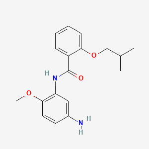 molecular formula C18H22N2O3 B1384940 N-(5-Amino-2-methoxyphenyl)-2-isobutoxybenzamide CAS No. 1020055-59-7