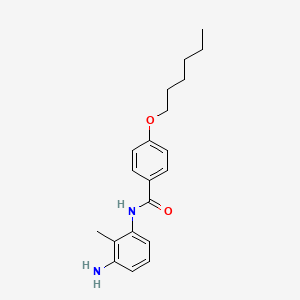 N-(3-Amino-2-methylphenyl)-4-(hexyloxy)benzamide