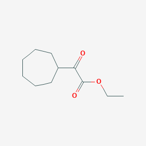 molecular formula C11H18O3 B13849455 Ethyl 2-cycloheptyl-2-oxoacetate 