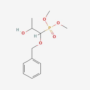 molecular formula C12H19O5P B13849457 P-[2-Hydroxy-1-(phenylmethoxy)propyl]phosphonic Acid Dimethyl Ester 