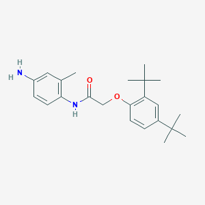molecular formula C23H32N2O2 B1384949 N-(4-Amino-2-methylphenyl)-2-[2,4-DI(tert-butyl)-phenoxy]acetamide CAS No. 1020058-05-2