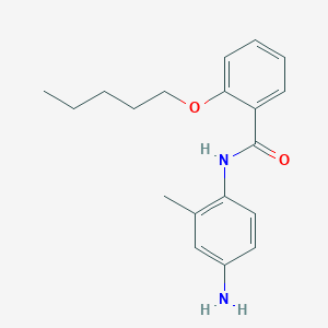 N-(4-Amino-2-methylphenyl)-2-(pentyloxy)benzamide