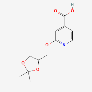 2-((2,2-Dimethyl-1,3-dioxolan-4-yl)methoxy)isonicotinic acid