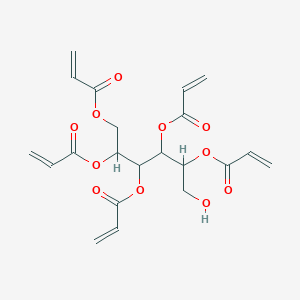 molecular formula C21H24O11 B13849509 [6-Hydroxy-2,3,4,5-tetra(prop-2-enoyloxy)hexyl] prop-2-enoate 