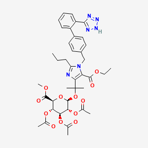 Olmesartan Ethyl Ester 2,3,4-Tri-O-acetyl-beta-D-glucuronide Methyl Ester