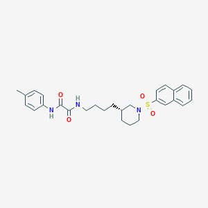 (S)-N1-(4-(1-(naphthalen-2-ylsulfonyl)piperidin-3-yl)butyl)-N2-(p-tolyl)oxalamide