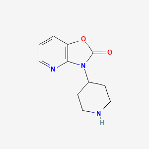 molecular formula C11H13N3O2 B13849529 3-Piperidin-4-yl-[1,3]oxazolo[4,5-b]pyridin-2-one 