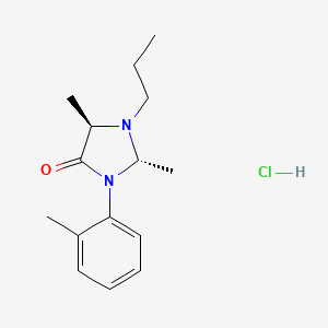 (2S,5R)-2,5-dimethyl-3-(2-methylphenyl)-1-propylimidazolidin-4-one;hydrochloride