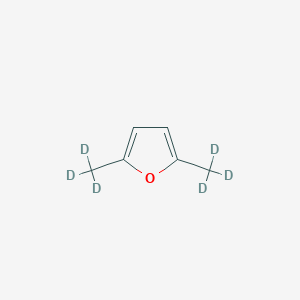 molecular formula C6H8O B13849543 2,5-Bis(trideuteriomethyl)furan 