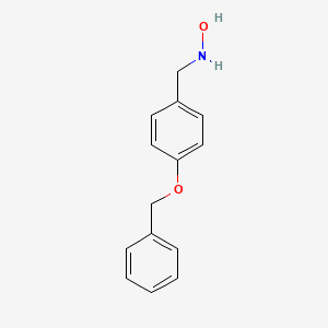 molecular formula C14H15NO2 B13849545 N-[(4-phenylmethoxyphenyl)methyl]hydroxylamine 