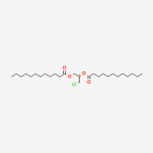 molecular formula C27H51ClO4 B13849609 rac 1,2-Bislauroyl-3-chloropropanediol 