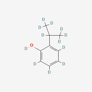 1,2,3,4-Tetradeuterio-5-deuteriooxy-6-(1,1,1,2,3,3,3-heptadeuteriopropan-2-yl)benzene