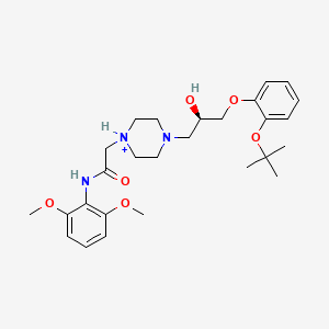 (R)-2-(4-(3-(2-(tert-Butoxy)phenoxy)-2-hydroxypropyl)piperazin-1-yl)-N-(2,6-dimethoxyphenyl)acetamide