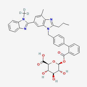 molecular formula C39H38N4O8 B13849614 Telmisartan-d3 Acyl-b-D-glucuronide 