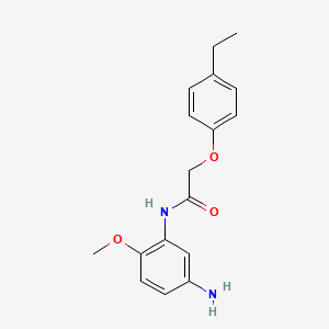 molecular formula C17H20N2O3 B1384963 N-(5-氨基-2-甲氧基苯基)-2-(4-乙基苯氧基)-乙酰胺 CAS No. 1020054-67-4