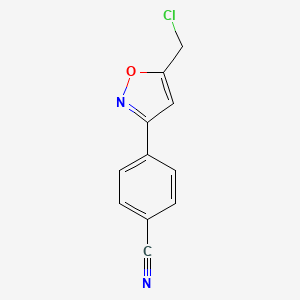 4-(5-Chloromethyl-isoxazol-3-yl)-benzonitrile