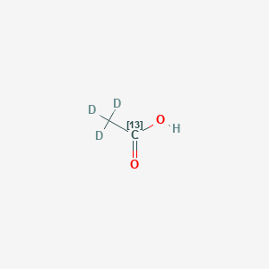 molecular formula C2H4O2 B13849684 2,2,2-trideuterioacetic acid 