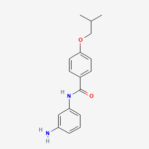 molecular formula C17H20N2O2 B1384969 N-(3-Aminophenyl)-4-isobutoxybenzamide CAS No. 1020722-41-1