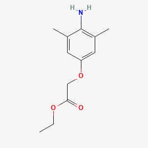 molecular formula C12H17NO3 B13849714 Ethyl 2-(4-amino-3,5-dimethylphenoxy)acetate 