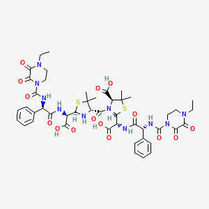 molecular formula C46H56N10O15S2 B13849723 Piperacillin Thiazolamide Dimer 