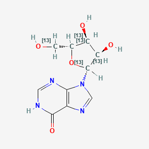 (-)-Inosine-1',2',3',4',5'-13C5