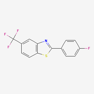 2-(4-Fluorophenyl)-5-(trifluoromethyl)-1,3-benzothiazole