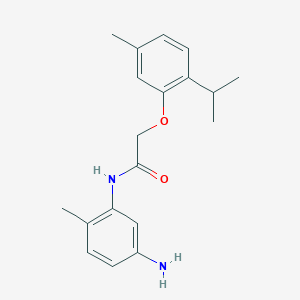 molecular formula C19H24N2O2 B1384974 N-(5-氨基-2-甲基苯基)-2-(2-异丙基-5-甲基苯氧基)乙酰胺 CAS No. 1020723-19-6